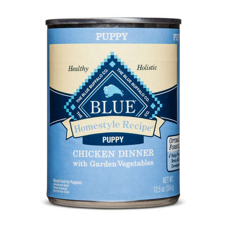 Blue Buffalo Puppy Chicken Dinner Wet Dog Food 12.5 oz, Pack of 12