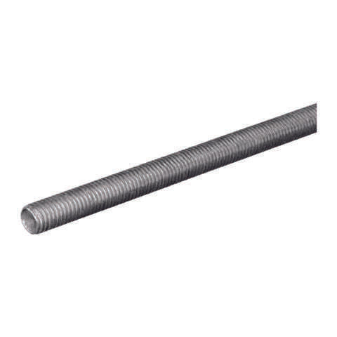 SteelWorks 1/4 in. D X 12 in. L Low Carbon Steel Threaded Rod, Pack of 5
