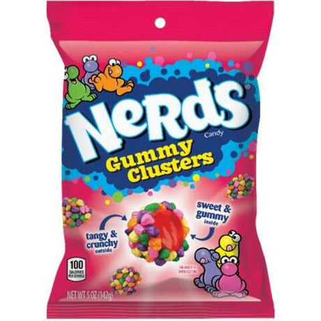 Nerds Gummy Clusters Fruity Candy 5 oz, Pack of 12