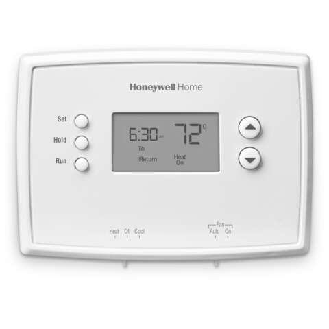 Honeywell Home Heating and Cooling Push Buttons Programmable Thermostat