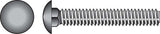 HILLMAN 3/8 in. X 3-1/2 in. L Zinc-Plated Steel Carriage Bolt 50 pk
