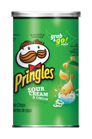 Pringles Sour Cream & Onion Chips 5.57 oz Can, Pack of 14