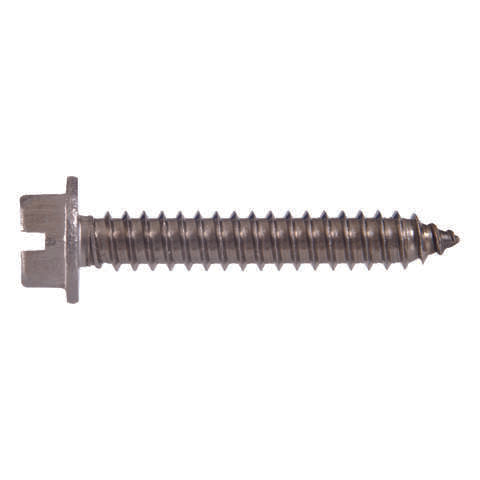 HILLMAN No. 12 X 2 in. L Slotted Hex Head Sheet Metal Screws 100 pk