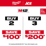 Milwaukee M12 FUEL 3 in. Cordless Brushless Compact Cut-Off Tool Tool Only