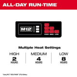 Milwaukee M12 M Long Sleeve Men's Full-Zip Heated Hoodie Kit Gray