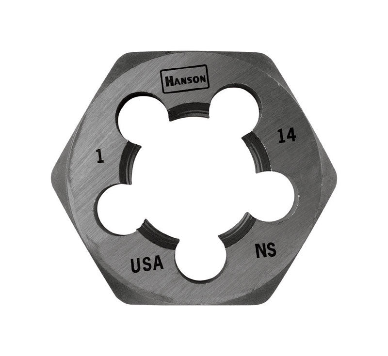 Irwin Hanson High Carbon Steel SAE Hexagon Die 1 in. 1 pc