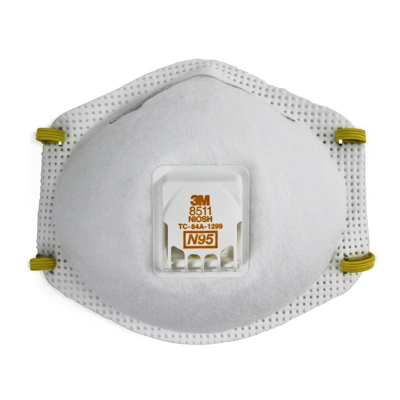 3M N95 Lawn and Garden Disposable Respirator Pro Series Valved White 2 pk