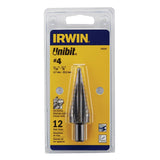 Irwin Unibit 3/16 to 7/8 in. X 6 in. L High Speed Steel Step Drill Bit Square Shank 1 pc