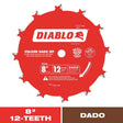 Diablo 8 in. D X 5/8 in. TiCo Hi-Density Carbide Stacked Dado Saw Blade Set 12 teeth 1 pk