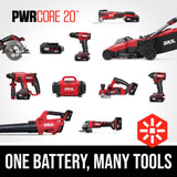 SKIL 20V PWR CORE 20 Cordless Brushed Reciprocating Saw Kit (Battery & Charger)