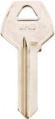 Hy-Ko 11010CO89 Key Blank, Brass, Nickel, For: Corbin Russwin Cabinet, House Locks and Padlocks, CO89 Key Number, Pack of 10