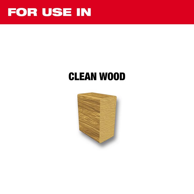 Milwaukee Sawzall 6 in. Bi-Metal Wood cutting Reciprocating Saw Blade 4/6 TPI 5 pk