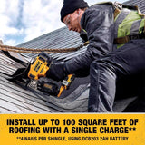DeWalt 20V MAX Cordless 15 deg Coil Roofing Nailer Kit (Battery & Charger) 20 V