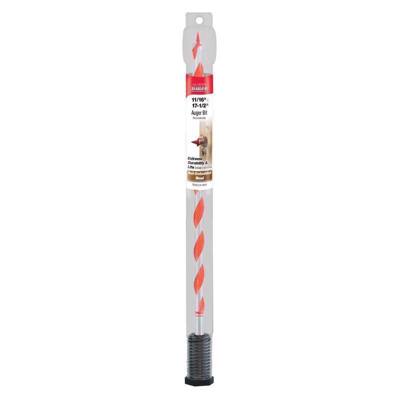 Diablo Dura-Tip 11/16 in. D X 17.5 in. L Auger Bit High Speed Steel 1 pc
