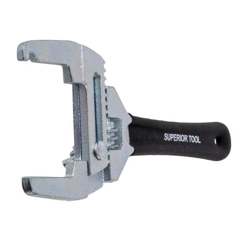 Superior Tool Adjustable Locknut Wrench Black 1 pc