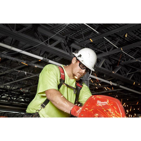 Milwaukee Performance Anti-Fog Impact-Resistant Safety Glasses Gray Lens Black/Red Frame