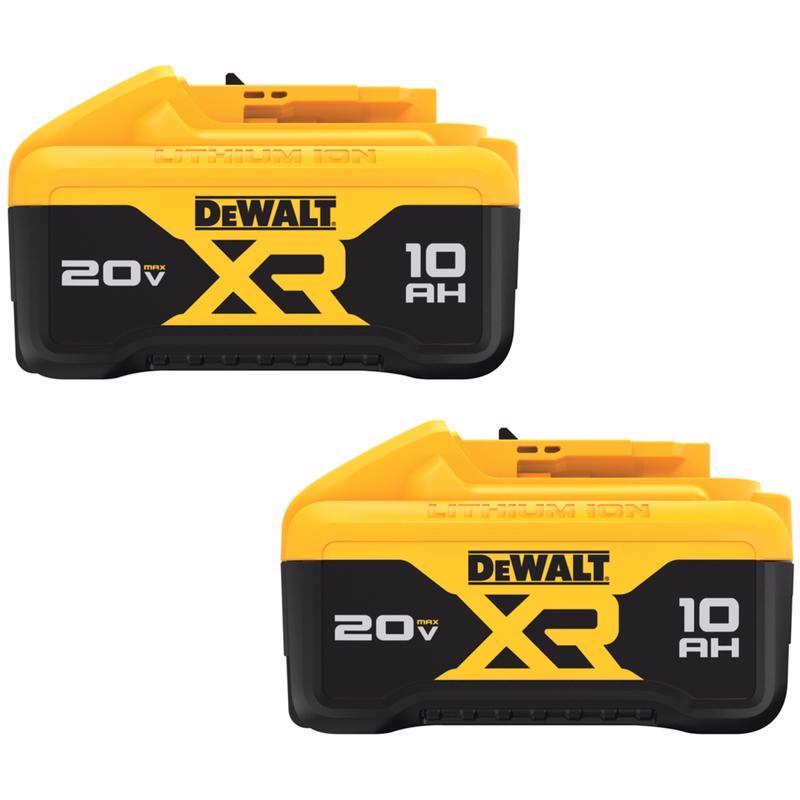 DeWalt 20V MAX DCB210-2 10 Ah Lithium-Ion Battery 2 pc