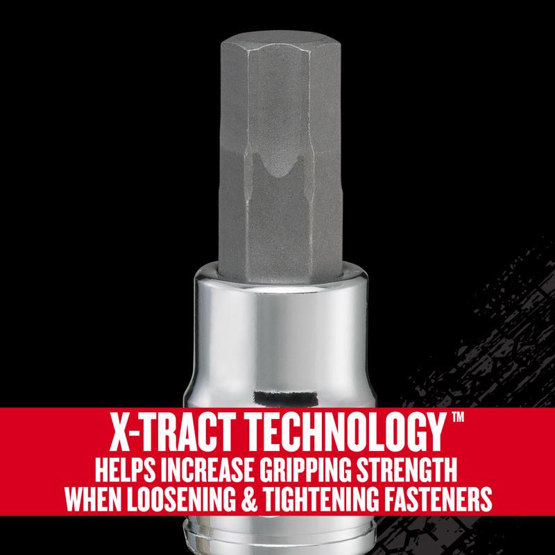 Craftsman V-Series X-Tract Technology 3/8 in. drive SAE Hex Bit Socket Set 6 pc