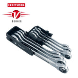 Craftsman V-Series SAE Reversible Ratcheting Combination Wrench Set 8 pc