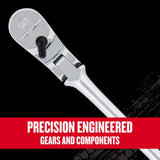 Craftsman V-Series 1/4 in. drive Long Flex Head Ratchet 80 teeth