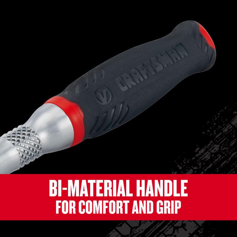 Craftsman V-Series 1/4 in. drive Comfort Grip Ratchet 80 teeth