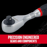 Craftsman V-Series 1/4 in. drive Comfort Grip Ratchet 80 teeth