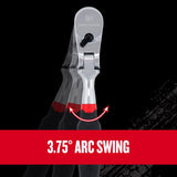 Craftsman V-Series 3/8 in. drive Comfort Grip Flex Head Ratchet 96 teeth