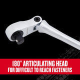 Craftsman V-Series 1/2 in. drive Comfort Grip Long Flex Head Ratchet 96 teeth