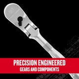 Craftsman V-Series 1/2, 1/4 and 3/8 in. drive Flex Head Ratchet Set
