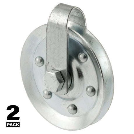 Prime-Line GD 52189 Door Pulley, 3 in Dia, Steel, Galvanized