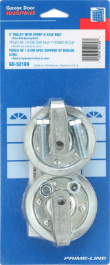 Prime-Line GD 52189 Door Pulley, 3 in Dia, Steel, Galvanized