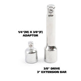 GreatNeck 1/4 and 3/8 in. drive Metric and SAE Ratchet and Socket Set