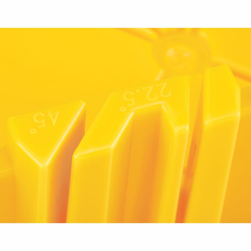 Stanley 12 in. L X 5.2 in. W Plastic Miter Box Yellow 1 pc