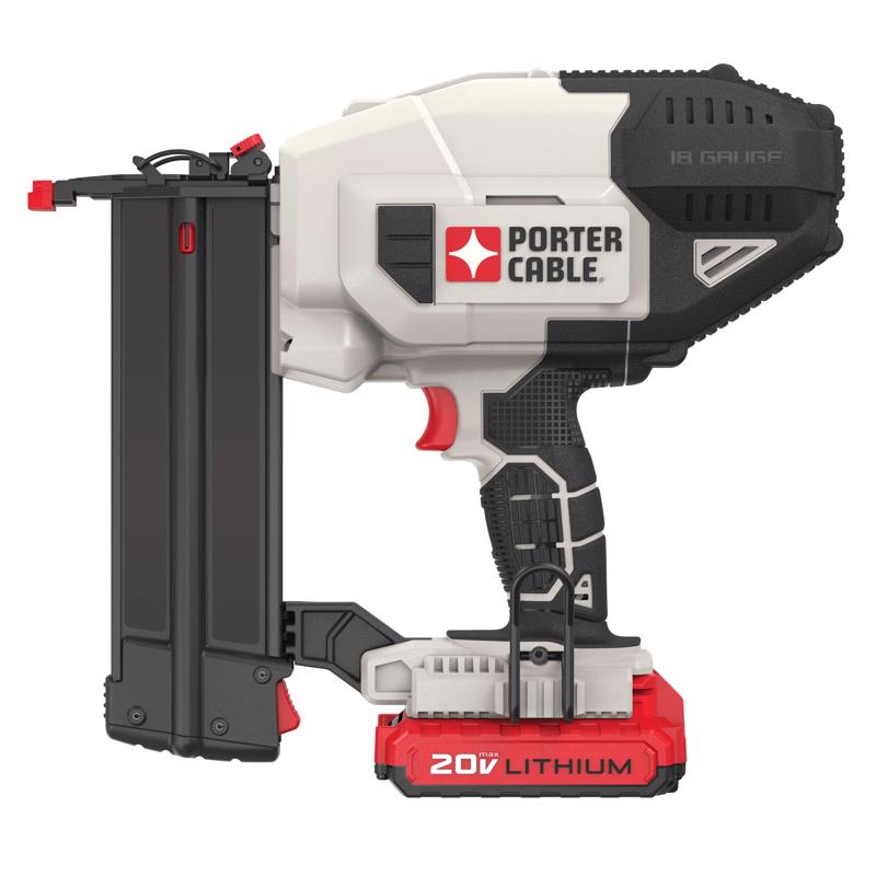Porter Cable 18 Ga. Cordless Brad Nailer Kit (Battery & Charger) 20 V