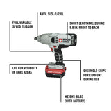 Porter Cable 20V 1/2 in. Cordless Brushed Impact Wrench Kit (Battery & Charger)