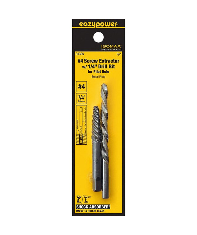 Isomax 81305 Screw Extractor and Drill Bit Kit, 2-Piece