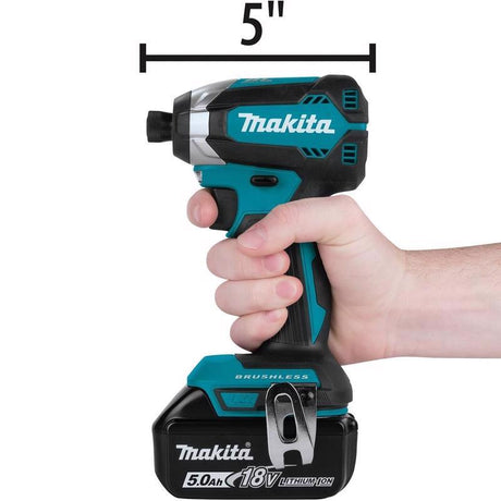 Makita 18V LXT 1/4 in. Cordless Brushless Impact Driver Kit (Battery & Charger)
