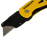 Stanley 4 in. Folding Compact Utility Knife Black/Yellow 1 pc