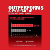 Milwaukee M18 FUEL 0920-20 9 gal Cordless Wet/Dry Vacuum Tool Only 18 V 4.25 HP