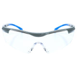General Electric 01 Series Impact-Resistant Safety Glasses Clear Lens Blue Frame 1 pk