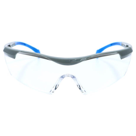 General Electric 01 Series Impact-Resistant Safety Glasses Clear Lens Blue Frame 1 pk