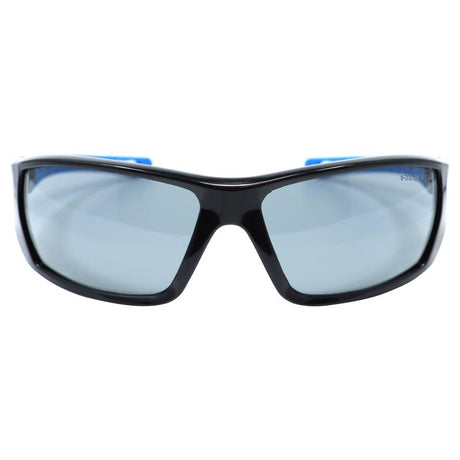 General Electric 04 Series Anti-Fog Impact-Resistant Safety Glasses Smoke Lens Black/Blue Frame 1 pk