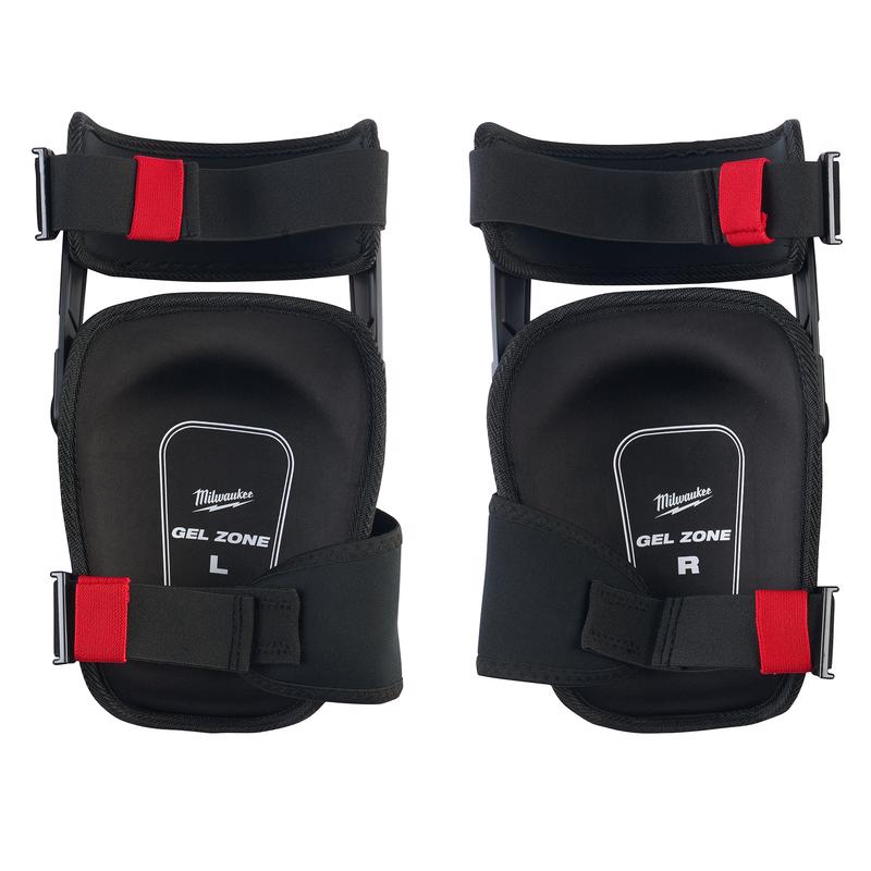 Milwaukee 8 in. L X 7 in. W Nylon Stabilizer Performance Knee Pads Black/Red One Size Fits Most