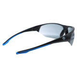 General Electric 06 Series Anti-Fog Impact-Resistant Safety Glasses Smoke Lens Black/Blue Frame 1 pk