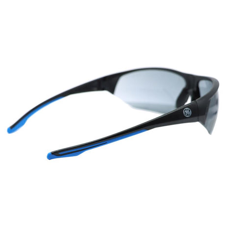 General Electric 06 Series Anti-Fog Impact-Resistant Safety Glasses Smoke Lens Black/Blue Frame 1 pk