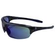 General Electric 09 Series Anti-Fog Impact-Resistant Safety Glasses Blue Mirror Lens Black/Blue Fram