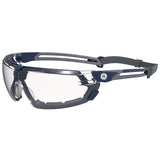 General Electric 11S Series Anti-Fog Impact-Resistant Safety Glasses Clear Lens Blue/Gray Frame 1 pk