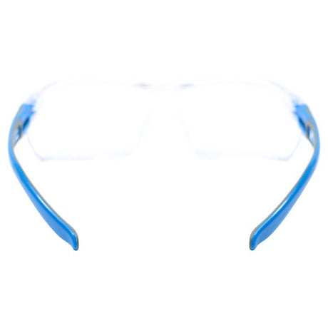 General Electric 02 Series Impact-Resistant Safety Glasses Clear Lens Blue/Gray Frame 1 pk