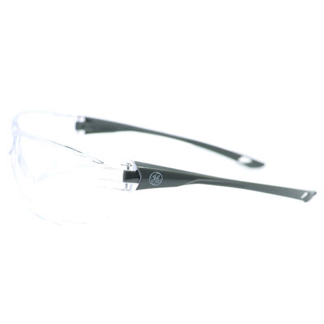 General Electric 03 Series Impact-Resistant Safety Glasses Clear Lens Gray Frame 1 pk