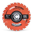 Crescent NailSlicer 7-1/4 in. D X 5/8 in. Framing Carbide Circular Saw Blade 24 teeth 10 pk, Pack of 10